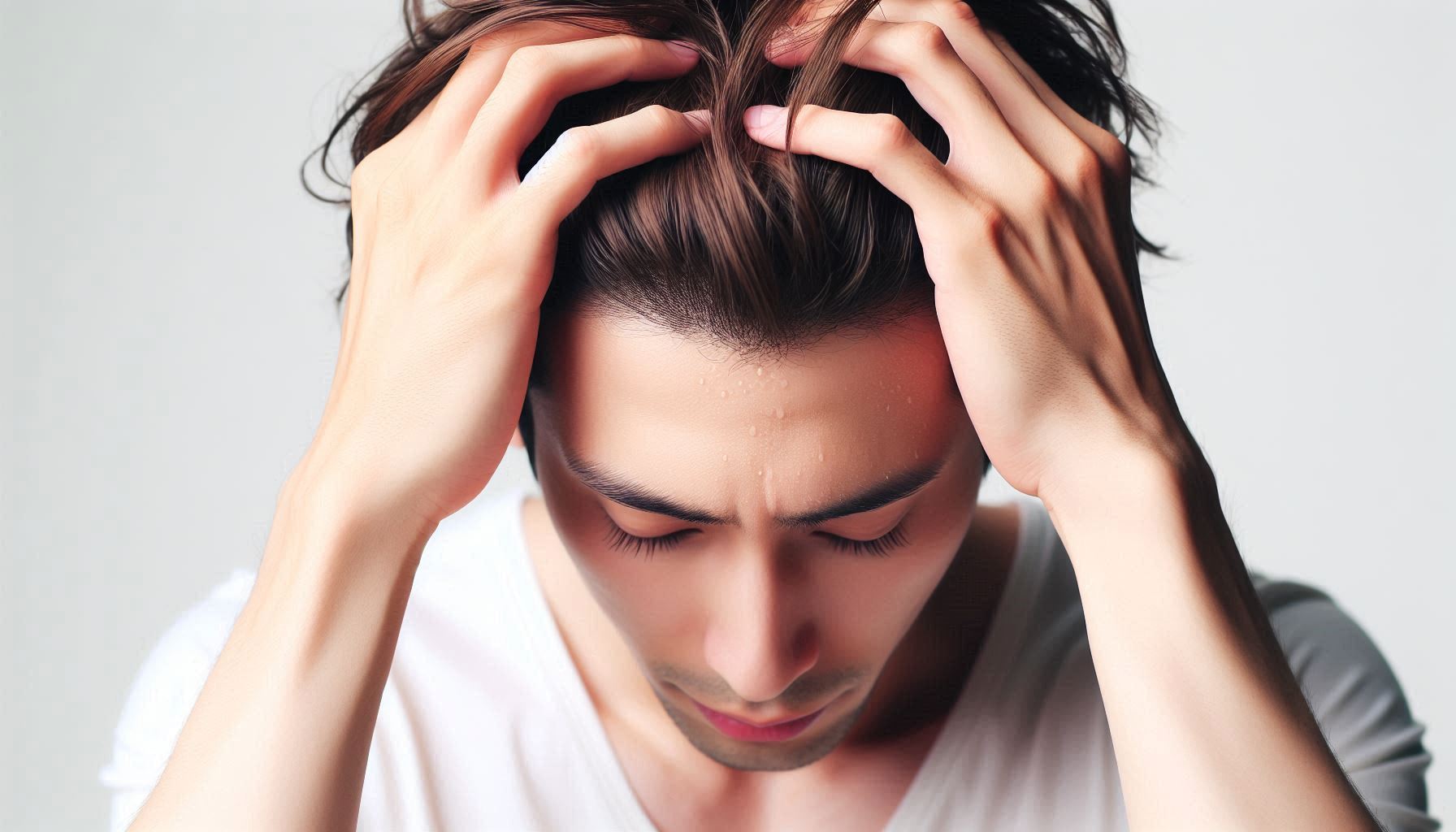 薄毛に悩む男性